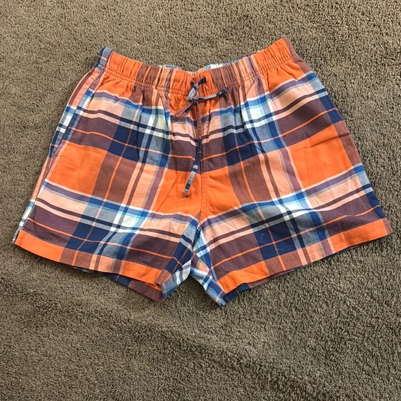 chubbies Other - Chubbies Lounge Plaid Orange and Blue Men's Shorts S